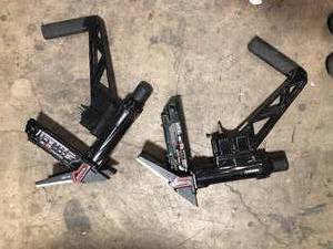 lot 11 image: Lot of 2 Husky Pneumatic 3-in-1 15.5-Gauge and 16-Gauge 2 in. Flooring Nailer and Stapler with Quick Jam Release  Customer Returns See Pictures