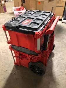 lot 19 image: Milwaukee Packout Tool Box  Customer Returns See Pictures