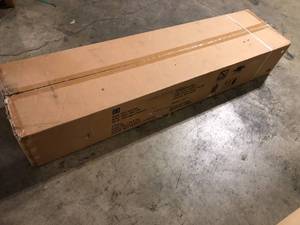 lot 55 image: Husky Ready-to-Assemble 24-Gauge Steel Freestanding Garage Cabinet in Black (36.6 in. W x 72 in. H x 18.3 in. D) Customer Returns See Pictures
