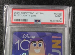 lot 6 image: 2023 Disney 100 Joyful Buzz Lightyear #SR68 PSA 9