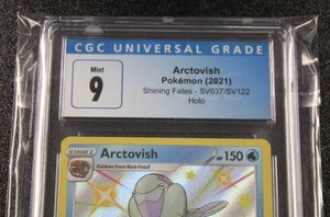 lot 16 image: 2021 Pokemon Shining Fates Arctovish Holo #SV37SV122 CGC 9
