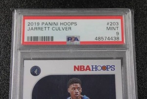 lot 17 image: 2019-20 Hoops Jarrett Culver #203 Rookie Card PSA 9