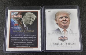 lot 27 image: 2016 Decision Donald J. Trump Promo #P1 & National Card Show Promo #NC3