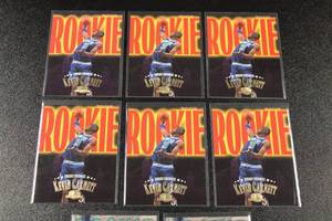 lot 39 image: 1995-96 Skybox & Fleer Ultra Kevin Garnett Rookie Card Lot  8 Rookie Cards