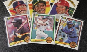 lot 48 image: 1983 Donruss Baseball Fan FavoriteStarHall of Fame Lot  28 Cards w BoggsSandbergGwynn Rookies