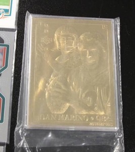 lot 70 image: Dan Marino Football Card Lot  21 Cards w 1995 Upper Deck 23K Gold