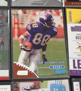 lot 71 image: Randy Moss Football Card Lot  20 Cards w 1998 Stadium Club Rookie Card