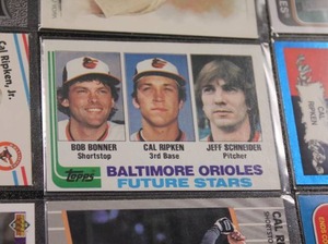 lot 72 image: Cal Ripken Jr Baseball Card Lot  20 Cards w 1982 Topps Rookie Card