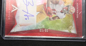 lot 85 image: 2022 Ascension Red Brandon Aiyuk Autograph #ASC-BRA 650  Only 50 Exist