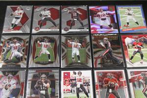 lot 107 image: Tom Brady Football Card Lot  19 Cards