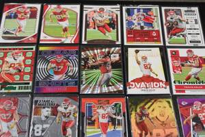 lot 111 image: Travis Kelce Football Card Lot  18 Cards