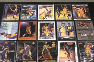 lot 113 image: Kobe Bryant Basketball Card Lot  20 Cards w 1996-97 Stadium Club Rookie Card