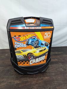lot 1 image: Hot Wheels Car Case Filled with Cars
