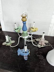 lot 11 image: Kids Airplane Chandelier