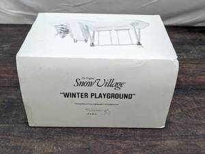 lot 127 image: Department 56 Snow Village Winter Playground