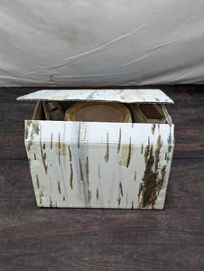 lot 133 image: Department 56 Birch Bark Teapot
