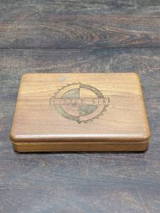 lot 145 image: Little Six Inc. Wooden Box Of Playing Cards