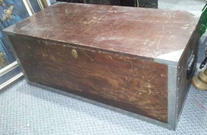 Large Wood Chest.