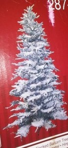 Christmas Tree, 7.5 Flocked Balsam.