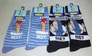 Beavis and Butthead (4) Crew Socks