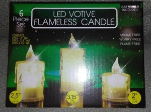 6 Pack Decorative LED Flameless Candle Set