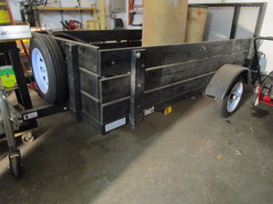 lot 2 image: Teske 2019 utility trailer, 4 x 8 W...