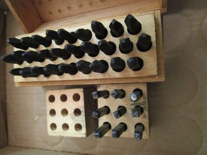 lot 58 image: Steel Letter & # Stamps
