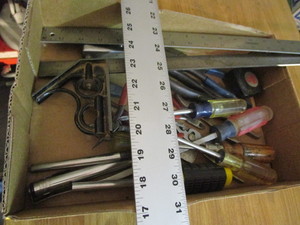 lot 75 image: Tools Rulers, Square, Pliars