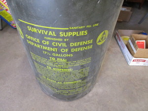 lot 197 image: Vintage Civil Defense Can
