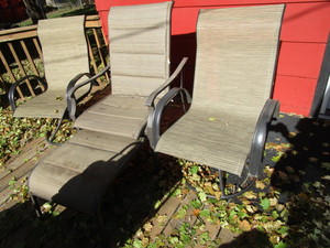 lot 214 image: Patio Chairs & Chaise