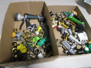 lot 236 image: Hose & brass Connections