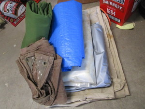 lot 271 image: Canvas Tarps, Plastic