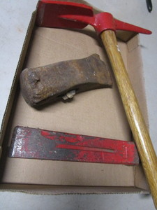 lot 305 image: Splitting Wedge, Mattock Pick
