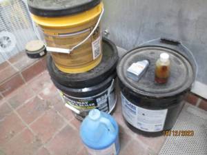 Assorted Cement, Filler, Roof Coating, etc