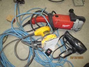 Milwaukee 7-9 Angle Grinder  Dewalt 14 Sheet Palm Sander  Vidal Sassoon Hair Dryer  Extension Cable