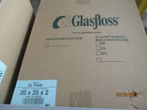 Box of 20x25x2 air filters