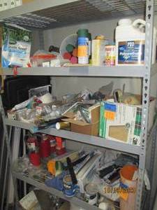 Buttonhole shelving unit....shelf only no contents