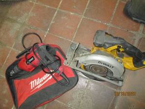 Circular saw and toolshop drill. Milwaukee case.