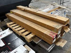 Palette 24 Boxes of Rev Wood Hardwood Flooring and Country Natural Hickory Hardwood Flooring