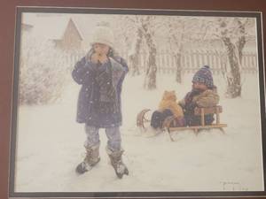 lot 33 image: Winter Blanket Print of Robert Duncan