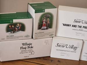 lot 67A image: Department 56 Christmas Village - Characters and Sets (8)