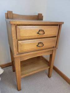 lot 56 image: Vintage Mid-Century Modern Bedside Table