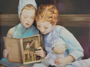 lot 58 image: Adorable Vintage Fine Art Print - Nancy Noel - Little Silver Tail