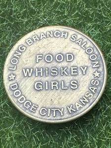 Long Branch Saloon Brass Brothel Token