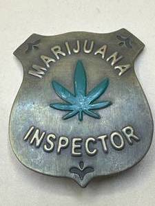 Marijuana Inspector Metal Badge
