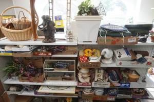 large lot of home decor, kitchenware