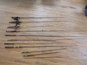 Fishing Rods and 3 Reels