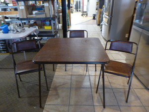 Card Table with 3 Chairs