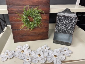 Wood and Metal Wall Art, Metal Flow...