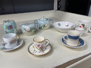 Vintage Misc set of Tea Cups, Cream...